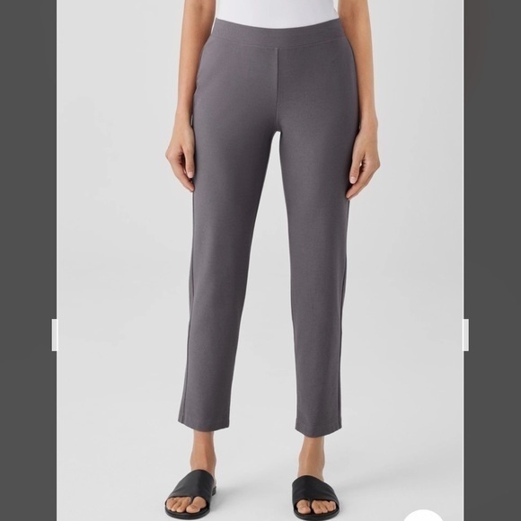 Eileen Fisher Pants - Eileen Fisher Washable Stretch Crepe Slim Fit Ankle Length Pant in METEOR Sz PS